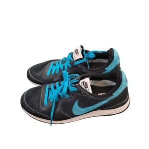 Nike Beli Internationalist Teal Black Womens Size 9 Casual Sneaker Shoe Lace Up